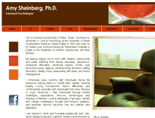 Tablet Screenshot of amysheinbergphd.com